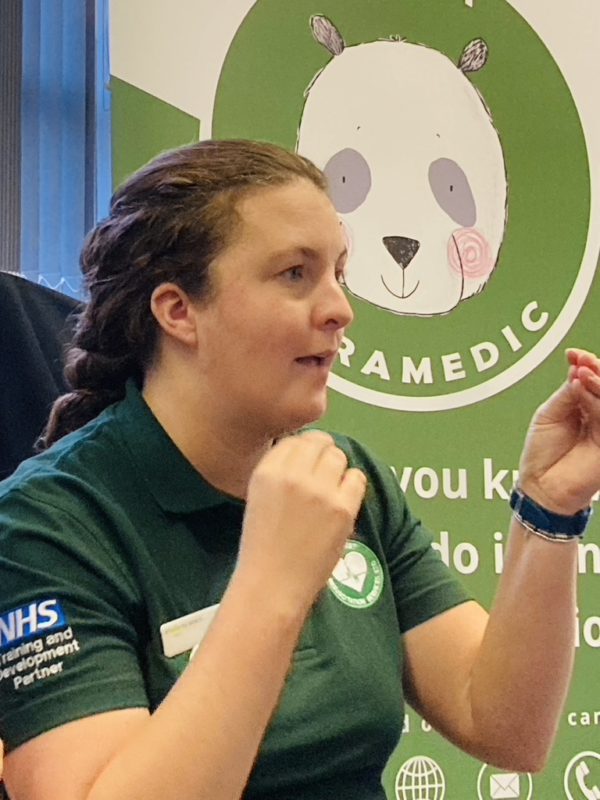 Panda Paramedic paediatric first aid courses for adults and child and first aid storybooks image